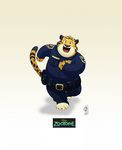  anthro canine character_from_animated_feature_film cheetah disney feline fox male male/male mammal merfiller_(artist) nick_wilde overweight zootopia 