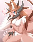  2015 anthro breasts female fur hair horn nude solo 