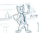  afrostychill anthro canine character_from_animated_feature_film disney fox male mammal necktie nick_wilde zootopia 