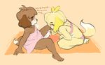  ... animal_crossing anthro big_ears blush bra breath brown_fur canine clothing digby_(animal_crossing) digital_media_(artwork) dog dripping duo english_text erection feet female fur hair_tuft hand_on_penis humanoid_penis isabelle_(animal_crossing) kaboozey kneeling looking_at_penis male male/female mammal nintendo orange_background panties penis plain_background precum sitting spread_legs spreading sweat text towel uncut underwear vein veiny_penis video_games white_fur yellow_fur 