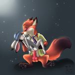  anal balls blush breasts butt canine cum cum_in_ass cum_inside disney eyes_closed female fox judy_hopps kissing kittystarpaw lagomorph male male/female mammal nick_wilde nipples penis rabbit sex sitting zootopia 