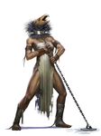  apurna_arkona avian bird canine chain clothing dress dungeons_&amp;_dragons female mammal official_art pathfinder rakshasa torn_clothing vulture 