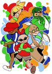  3boys abigail_lincoln cartoon_network codename:_kids_next_door goggles hogarth_pennywhistle_gilligan_jr. kuki_sanban multiple_boys multiple_girls nigel_uno nintendo splatoon_(series) splatoon_1 sunglasses wallabee_beetles 