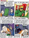  bald beer cigar cigarette comic duke_nukem god_mode halo_(game) master_chief purple_hair sunglasses 