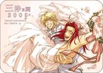  bride dress genjyo_sanzo gradient gradient_background lowres male_focus multiple_boys saiyuki sakira sha_gojyo wedding_dress yaoi 