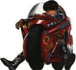  akira black_hair ground_vehicle kaneda_shoutarou male_focus motor_vehicle motorcycle solo 