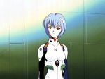  albino ayanami_rei blue_hair neon_genesis_evangelion plugsuit red_eyes spandex 