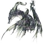  bad_pixiv_id dragon horns monster naname_(strange_world) no_humans original profile wings wyvern 