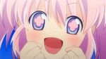 1girl animated animated_gif hibari_(senran_kagura) pink_eyes pink_hair screencap senran_kagura 