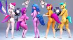 3d_(artwork) animal_genitalia anthro areola biped breasts butt daveman1000 digital_media_(artwork) equid equine eyelashes feet female fingers genitals group hasbro hi_res hitch_trailblazer_(mlp) horn izzy_moonbow_(mlp) looking_back male mammal mlp_g5 my_little_pony nipples pegasus penis pipp_petals_(mlp) pupils smile sunny_starscout_(mlp) unicorn wings zipp_storm_(mlp)