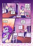 anthro atrolux comic english_text female hair_down hi_res monique_(atrolux) reptile scalie snake speech_bubble text