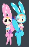 animal_crossing anthro bedroom_eyes big_penis black_background blue_body blue_clothing blue_eyelashes blue_eyeshadow blue_fur blue_headgear blue_headwear blue_penis blue_topwear blush blush_lines bodily_fluids bottomless bottomless_gynomorph bottomless_intersex breasts chrissy_(animal_crossing) clothed clothing dark_glans duo eyeshadow francine_(animal_crossing) fur genital_fluids genitals green_nose gynomorph half-closed_eyes headgear headwear hi_res holding_each_other holding_penis huge_penis hyper hyper_genitalia hyper_penis intersex lagomorph leporid looking_at_another looking_pleasured lottieplus makeup mammal multicolored_body narrowed_eyes nintendo open_mouth penis penis_grab pink_blush pink_body pink_clothing pink_eyelashes pink_fur pink_headgear pink_headwear pink_penis pink_topwear polka_dots precum rabbit seductive simple_background sitting smile sparkling_eyes topwear topwear_only two_tone_body vein veiny_penis