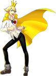  1boy alternate_form cape crown dancing kuma_(persona_4) male_focus official_art persona persona_4 persona_4:_dancing_all_night pointing short_hair simple_background solo 