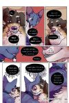 after_sex bastriw blush brown_eyes canid canine canis comic dialogue domestic_cat domestic_dog duo embrace eyes_closed felid feline felis fernando_(bastriw) happy hi_res hug male male/male mammal pato_(bastriw) purple_eyes romantic romantic_couple text
