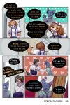 &lt;3 bastriw brown_eyes canid canine canis comic cross-popping_vein dani_(bastriw) dialogue domestic_cat domestic_dog felid feline felis fernando_(bastriw) hi_res male mammal pato_(bastriw) purple_eyes text