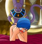 animal_humanoid beerus blue_hair blush bulma cat_humanoid doggystyle domestic_cat dragon_ball dragon_ball_super duo felid felid_humanoid feline feline_humanoid felis female from_behind_position hair hairless hairless_cat hi_res human humanoid male male/female mammal mammal_humanoid nude setthh98 sex short_hair sphynx_(cat)