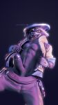 absurd_res anthro bottomwear bottomwear_down clothed clothing dollymolly323 epic_games fortnite genitals hi_res male mammal open_clothing open_shirt open_topwear pants pants_down partially_clothed penis procyonid pulled_pants raccoon rufus_(fortnite) shirt shirtless smile smiling_at_viewer smirk smirking_at_viewer solo topwear
