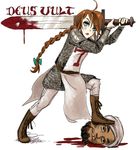  blood chris-chan christ-chan crusader guro islam simple_background sword turban 