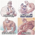 3boys abs bara beard child covering_crotch covering_privates dolly_parton_challenge_(meme) facebook facial_hair family from_below full_beard instagram large_pectorals linkedin male_focus male_swimwear mature_male meme multiple_boys muscular muscular_male necktie nipples old old_man original paid_reward_available pectorals raised_eyebrow salaryman short_hair silverjow sparse_navel_hair swim_briefs tank_top thick_beard thick_eyebrows thick_thighs thighs tinder topless_male ulric_(silverjow) undone_necktie undressing upper_body wei_(silverjow) white_hair white_male_swimwear white_tank_top yaoi 