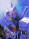  beam_rifle energy_gun gundam highres mecha mobile_suit mobile_suit_gundam moroboshi_danshaku no_humans robot rx-78-2 science_fiction v-fin weapon 