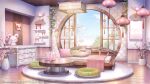  architecture artist_name blanket branch cherry_blossoms cloud couch cushion day drawer east_asian_architecture flower fox_mask highres indie_virtual_youtuber indoors kagura_ura lamp lantern mask mirror no_humans official_art open_window paper_lantern pink_flower plant potted_plant round_window rug scenery shelf shouji sliding_doors stuffed_fox sugawa_mako table tassel themed_object torii unworn_mask vase vines wall_lamp window wooden_floor 