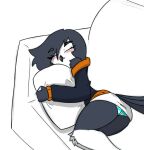 anthro blush female helluva_boss octavia_(helluva_boss) pace-maker sleeping solo thick_thighs