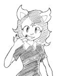 anthro breasts cartoon_hangover claire_(the_summoning) cute_expression elf fangs felid feline female gesture hand_gesture mammal nerobero0 pointing pointing_at_self small_breasts smile solo teeth the_summoning