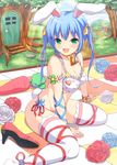  :d animal_ears arm_support bad_id bad_pixiv_id bell bell_choker blue_hair blue_ribbon bra breasts bunny_ears carrot choker cleavage door fang flower frilled_bra frills green_eyes hair_ornament hair_ribbon heart heart_bra heart_panties heart_print high_heels highres light_rays long_hair medium_breasts mutsuba_fumi open_mouth original outdoors panties print_bra print_panties red_ribbon ribbon ribbon_choker rose shoes_removed side-tie_panties sitting smile solo star thighhighs tree twintails underwear underwear_only wariza white_bra white_panties 