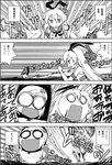  /\/\/\ 2girls :3 :d =_= ahoge check_translation comic commentary_request crop_top detached_sleeves flailing flower greyscale hair_flower hair_ornament highres kantai_collection long_hair monochrome multiple_girls o_o open_mouth rensouhou-chan ro-500_(kantai_collection) school_uniform serafuku shimakaze_(kantai_collection) smile tears translated translation_request wasu |_| 