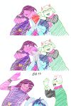 absurd_res challenge deltarune devluca17 drawing hi_res humor joke kris_(deltarune) meme prank ralsei susie_(deltarune) undertale_(series)