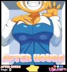 aggretsuko ailurid anthro brainwashing breasts brown_body brown_fur clothed clothed_breasts clothing comic corrupted corruption digit_ring female fur gesture glistening glistening_body glowhorn gold_ring grin hand_on_chest hi_res hypnosis jewelry long_sleeves mammal married mind_control office_clothing orange_body orange_fur red_panda retsuko ring sanrio shirt simple_background smile smiling_at_viewer solo submissive submissive_female tight_clothing topwear waving wedding_ring white_body white_fur