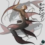 2023 absurd_res ambiguous_feral ambiguous_gender ariid_catfish arm_fins artist_logo artist_name bald barbel_(anatomy) baybayin_text bent_arm bent_legs biped black_mouth black_text butt catfish cheek_fins claws colored countershade_arms countershade_face countershade_legs countershade_neck countershade_skin countershade_torso countershading digital_drawing_(artwork) digital_media_(artwork) dorsal_fin fangs feral fin finger_claws fingers fish glistening glistening_body glistening_skin grey_background grey_body grey_skin group hi_res humanoid humanoid_focus leg_fins logo long_fins male male_focus male_humanoid marine markoriginals mermay mermay_2023 nude nude_humanoid nude_male open_mouth rear_view ribs roughback_sea_catfish shaded shoulder_blades signature simple_background solo_focus teeth text three-quarter_view translucent_fin trio white_body white_countershading white_text