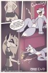  absurd_res anthro canid canine canis comic duo eating_feces ejaculation fan_character feces feces_in_mouth feces_on_face female feral helluva_boss hi_res loona_(helluva_boss) male male/female mammal scaty wolf 