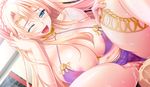  1boy 1girl areolae atelier_kaguya baku_ane_otouto_shibocchau_zo! blonde_hair blue_eyes blush breasts censored choco_chip cunnilingus game_cg huge_breasts inverted_nipples legs licking long_hair looking_down mosaic_censoring navel noemi_(baku_ane) open_mouth oral pussy pussy_juice saliva see-through sitting sitting_on_face solo_focus sweat thick_thighs thighs tongue wet wince 