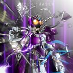  absurdres armor belt compound_eyes henshin highres kamen_rider kamen_rider_chaser kamen_rider_drive_(series) kameren male_focus mashin_chaser mask solo transformation 