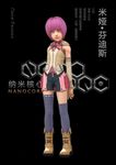 3d character_request chinese gun nanocore pink_hair poster science_fiction short_hair solo thighhighs weapon 