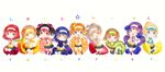  6+girls 9girls ayase_eli black_hair blonde_hair blue_eyes blue_hair chibi food green_eyes happy hitsu hoshizora_rin koizumi_hanayo kousaka_honoka long_hair love_live!_school_idol_project minami_kotori multiple_girls nishikino_maki orange_hair purple_eyes purple_hair red_eyes red_hair short_hair side_ponytail side_tail skirt sonoda_umi tongue toujou_nozomi twintails yazawa_nico yellow_eyes 