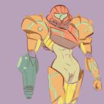  abs arm_cannon bottomless metroid mizaru navel power_suit pubic_hair pussy samus_aran weapon 