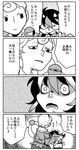  4koma comic disdain greyscale kijin_seija komeiji_satori monochrome multiple_girls onikobe_rin sneer touhou translated 