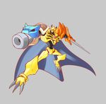  ? arm_cannon armor bandai blastoise cannon cape charizard digimon epic full_armor fusion horns md5_mismatch mecha monster nintendo no_humans omegamon parody pokemon resized royal_knights simple_background solo sword telekendo weapon 