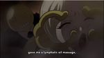  1girl animated animated_gif ansatsu_kyoushitsu blonde_hair irina_jelavic koro-sensei lowres subtitled tentacle yellow_skin 