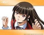  1girl brown_hair female ikkitousen ikkitousen_dragon_destiny long_hair magatama official_art ten&#039;i_(ikkitousen) ten'i_(ikkitousen) wallpaper 