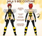  bee contest costume dark-sensei dead_or_alive doa halloween leotard mila mila_(dead_or_alive) tecmo thighhighs thong 