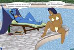  bikini breasts clothing duo elisa_maza fab3716 female female/female gargoyles obsidiana pool swimsuit wings 