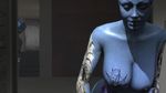  2015 3d alien areola asari big_breasts breasts butt dickgirl erect_nipples erection female intersex ltr300 mass_effect nipples nude penis tattoo video_games 