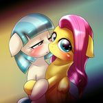  2015 behind-space blush coco_pommel_(mlp) cute earth_pony equine female feral fluttershy_(mlp) friendship_is_magic horse hug mammal my_little_pony pegasus pony wings 