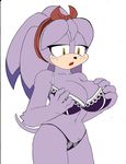  anthro big_breasts bra breasts cleavage clothed clothing dreamcastzx female hedgehog mammal panties perci_the_hedgehog solo sonic_(series) underwear 