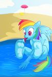  2015 anthro anthrofied badrainbow barefoot equine feet female foot_fetish foot_lick friendship_is_magic hair humanoid_feet licking mammal multicolored_hair my_little_pony nude rainbow_dash_(mlp) rainbow_hair soles solo toes tongue tongue_out wings 