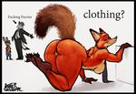  big_butt breasts butt canine clothed clothing disney female fox judy_hopps lagomorph male mammal nick_wilde nipples rabbit sligarthetiger thick_thighs voluptuous zootopia 