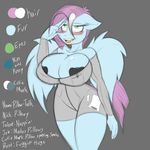  2013 blush breasts cleavage clothed clothing equine fan_character female green_eyes heart_nipples heart_shaped_nipples jayvanesbroek jrvanesbroek mammal my_little_pony pegasus pillow_talk_(oc) saliva solo wings 